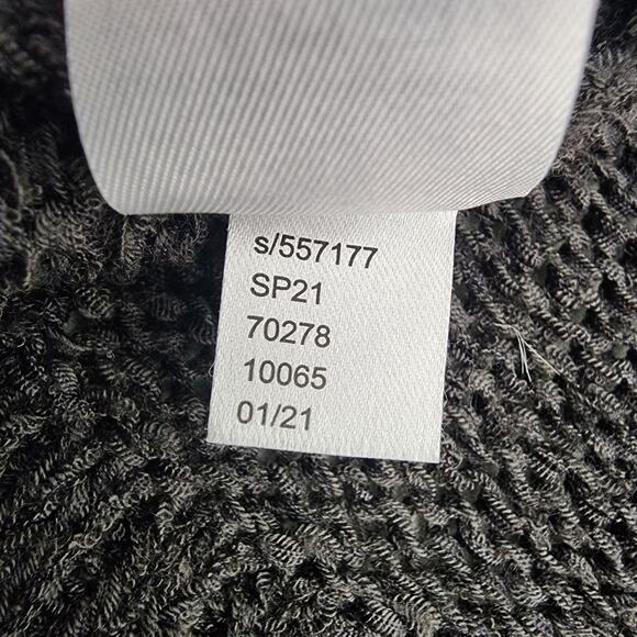 LOFT Womens Pullover Sweater Oversized Large Gray Long Sleeve V Neck Knit Slouch - Picture 11 of 11